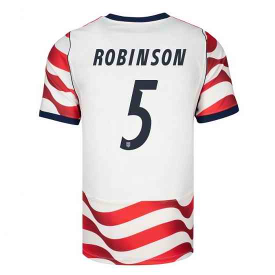 USA 2026 FIFA World Cup Soccer White Jersey Set ( Have Shorts ) Antonee Robinson #5